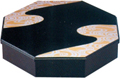 1-Tier Lacquer Octagon Tray Set, 13.5D