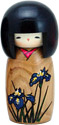 Kokeshi Doll, Iris, 5.8H