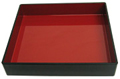 Japanses Tray, Black Box w/ Red Interior, 13 x 11