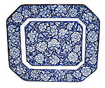 13 Serving Plate, Blue Peony