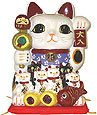 White Color Maneki Neko Super Lucky Cat Family, 7