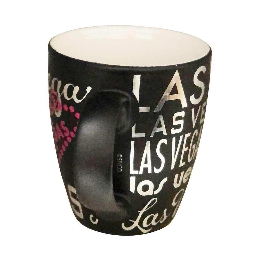 Las Vegas Black Foil Typogrphy Mug, photo-1