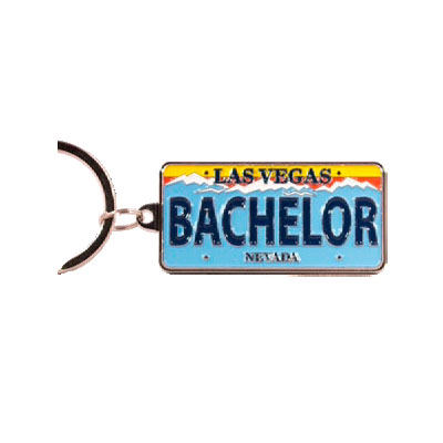 Las Vegas Bachelor License Plate Keychain, photo-1