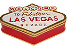 Welcome to Las Vegas Sign - Enamel Jeweled Trinket Box