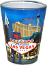 Las Vegas Strip Photo Shot Glass