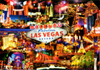 Las Vegas Night Life Postcard, 4L x 6W
