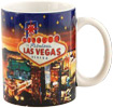 Las Vegas Night Lights Photo Mug with Glitter