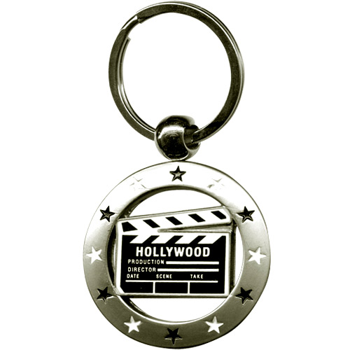 Hollywood Souvenir Clapboard in a Circle, Key Chain