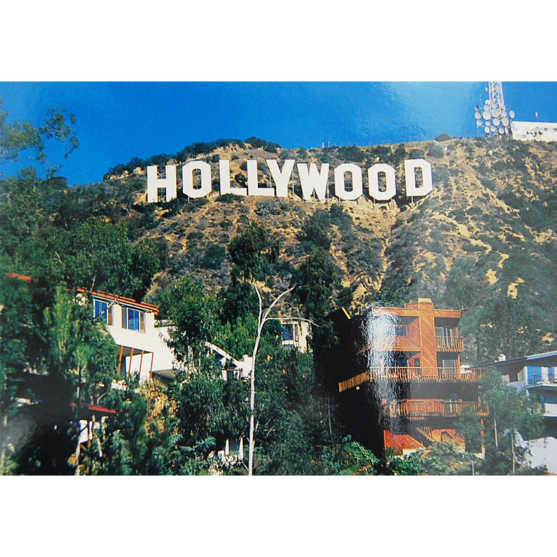 Hollywood Sign Postcard, 4.5L x 6.5W