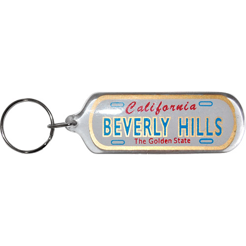 Beverly Hills Mini License Plate Key Chain