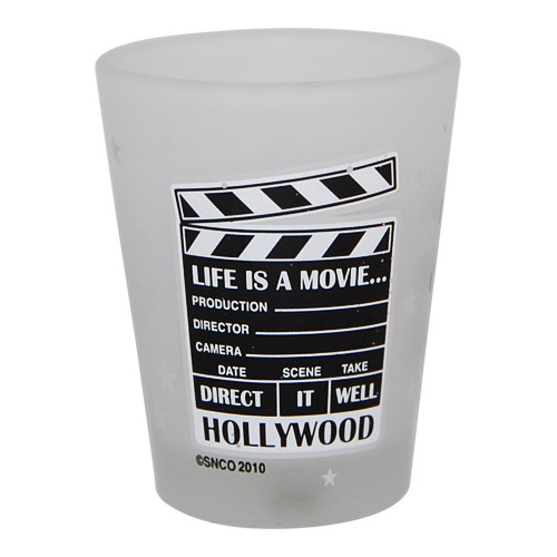 Hollywood Clapboard Frost Souvenir Shot Glass