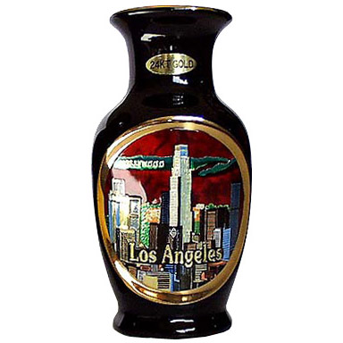 24K Gold Chokin Vase - Los Angeles