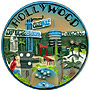 Hollywood Mini Plaque - 3D Magnet