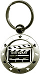 Hollywood Souvenir Clapboard in a Circle, Key Chain