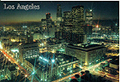 Downtown Los Angeles at Night Postcard, 4.5L x 6.5W