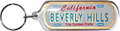 Beverly Hills Mini License Plate Key Chain