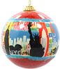 New York City Skyline, Red Ornament Ball