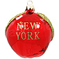 New York Apple Glass Ornament