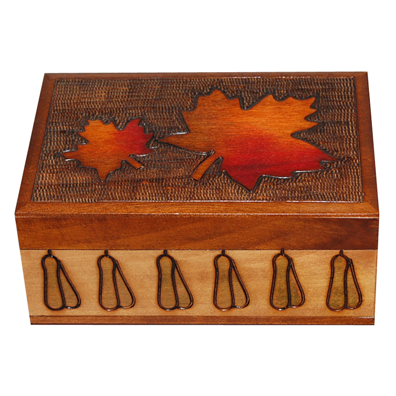 Wooden Keepsake Box - Autumn Theme, 6.25L, photo-1