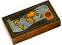 Wooden Polish Box - World Map Box, 8L