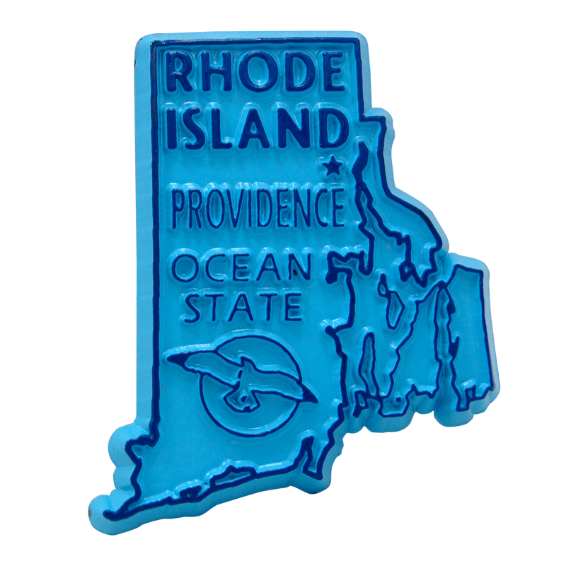 Rhode Island Map - Refrigerator Magnet