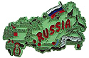 Map of Russia - Refrigerator Magnet