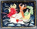Russian Lacquer Box - Riding on Clouds, 3.5L
