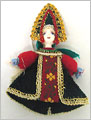 Russian Doll Ornament - Assorted Green Skirt