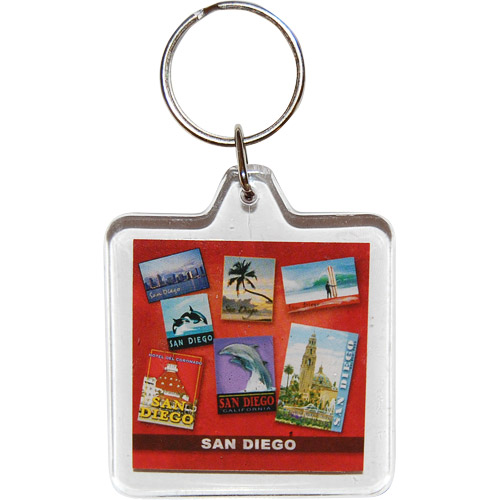 San Diego Souvenir Collage Acrylic Key Chain