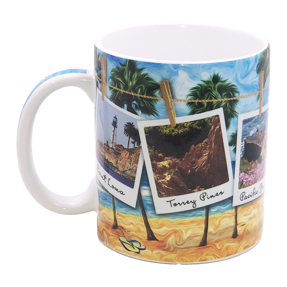 San Diego Souvenir Mug, Polaroid with Color, photo-2