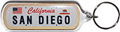 San Diego License Plate Key Chain