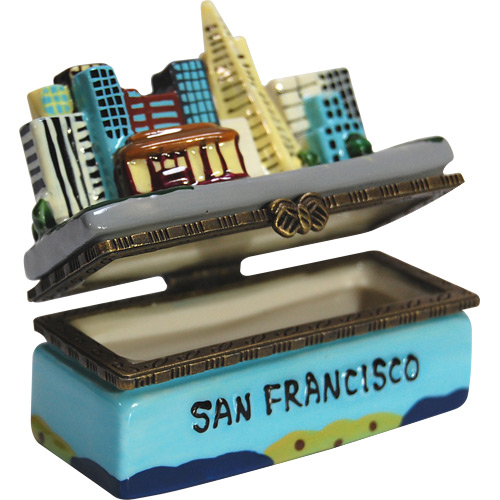 San Francisco City View - Porcelain Trinket Box, photo-1