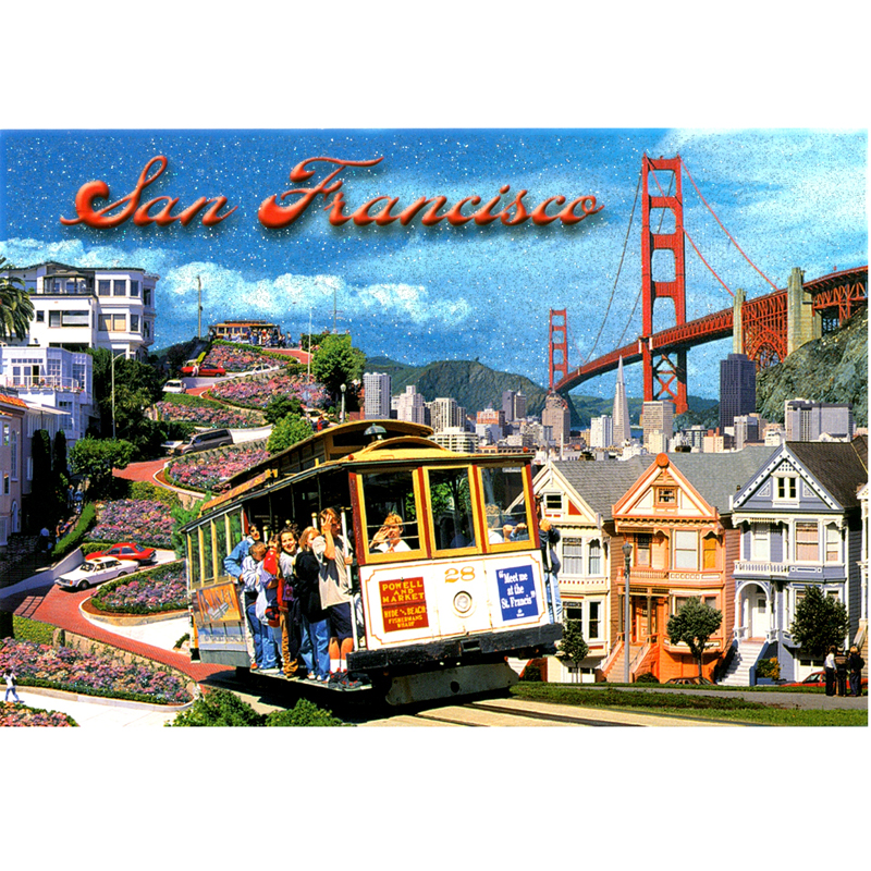 San Francisco Postcard, 4x6
