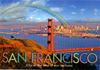 San Francisco Golden Gate Bridge with Rainbow Postcard, 4x6