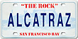 Alcatraz Island Mini License Plate Fridge Magnet, Metal