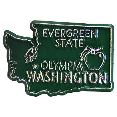 Washington State Map - Fridge Magnet