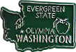 Washington State Map - Fridge Magnet