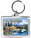 Seattle Collage Photo Acrylic Keychain