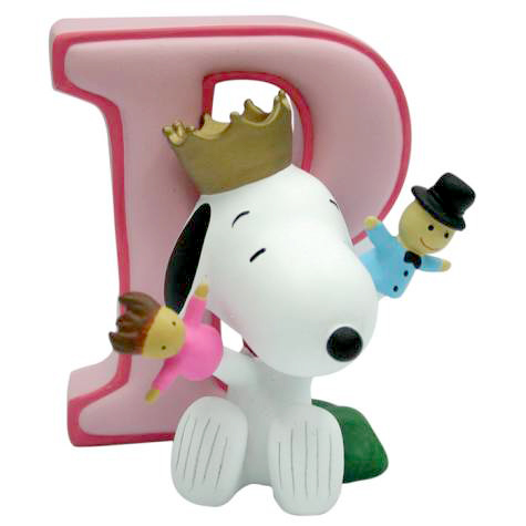 Snoopy Figurine - Letter P