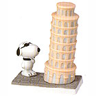 Snoopy in Italy Figurine, 3-3/4H