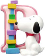 Snoopy Figurine - Letter B