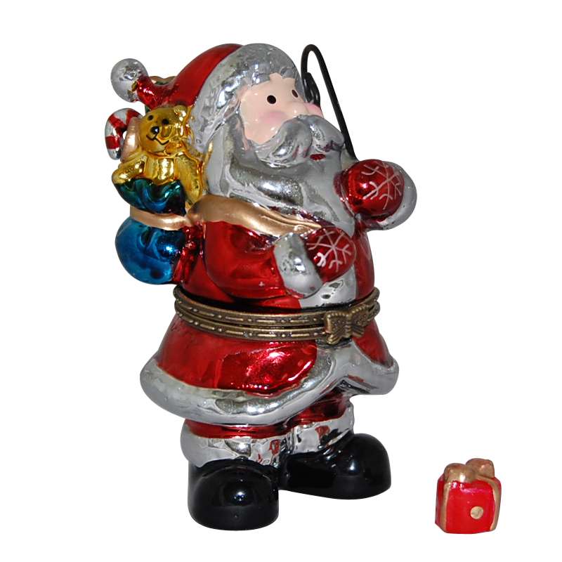 Santa Claus Holding Lantern Trinket Box, photo-2