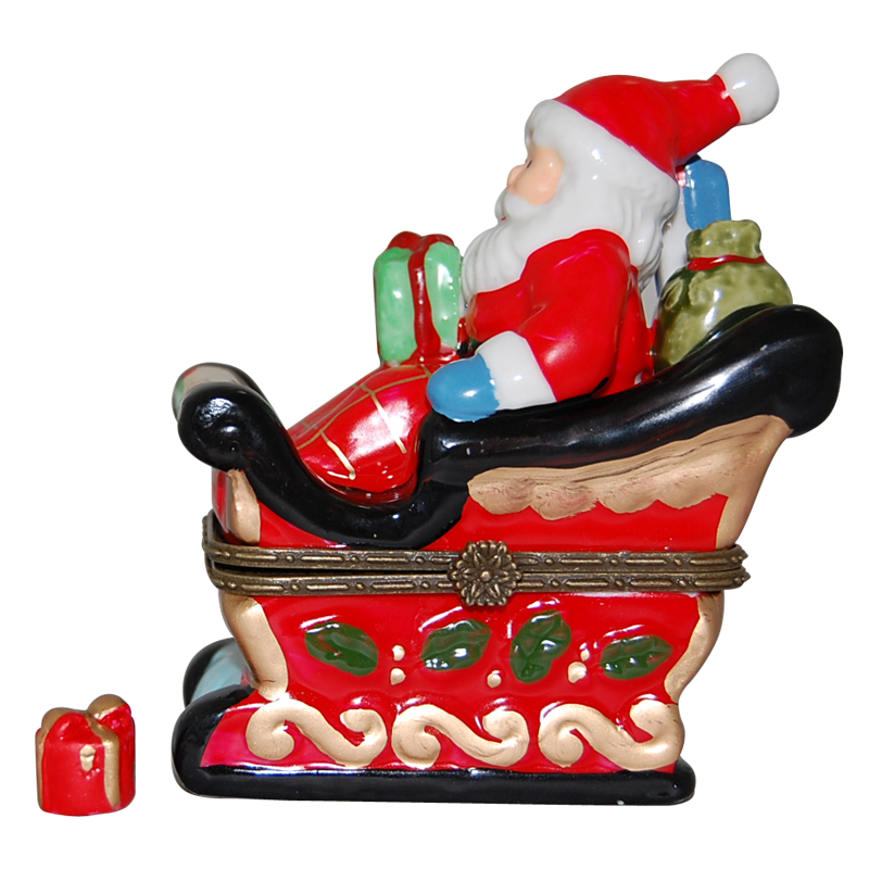 Santa Claus On His Sleigh Trinket Box, photo-2