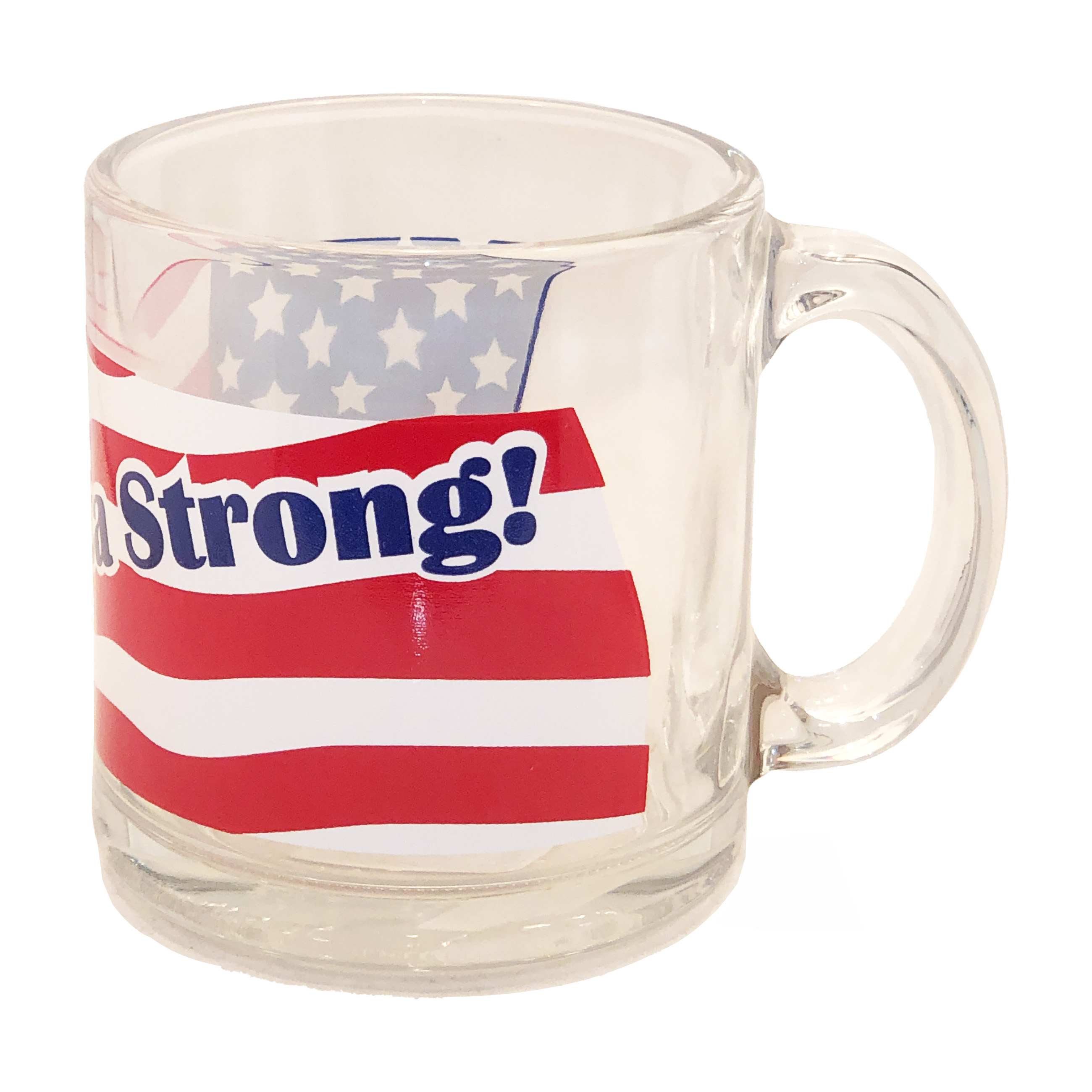 America Strong Glass Coffee Mug, photo-1