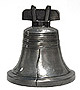 Liberty Bell Coin Bank, Pewter - 4H