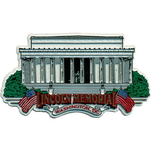 Lincoln Memorial Large Souvenir Rubber Magnet