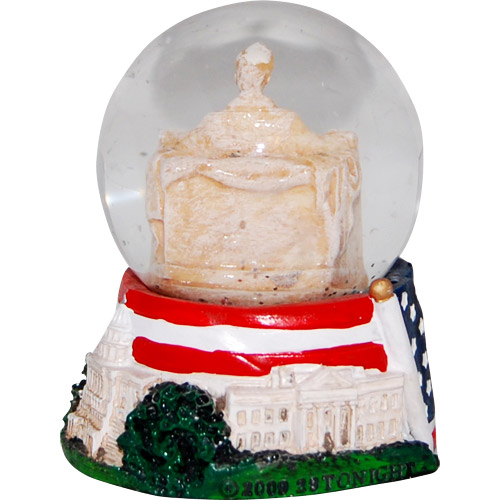 Washington DC Lincoln Memorial Mini Snow Globe - 2.5H, photo-1
