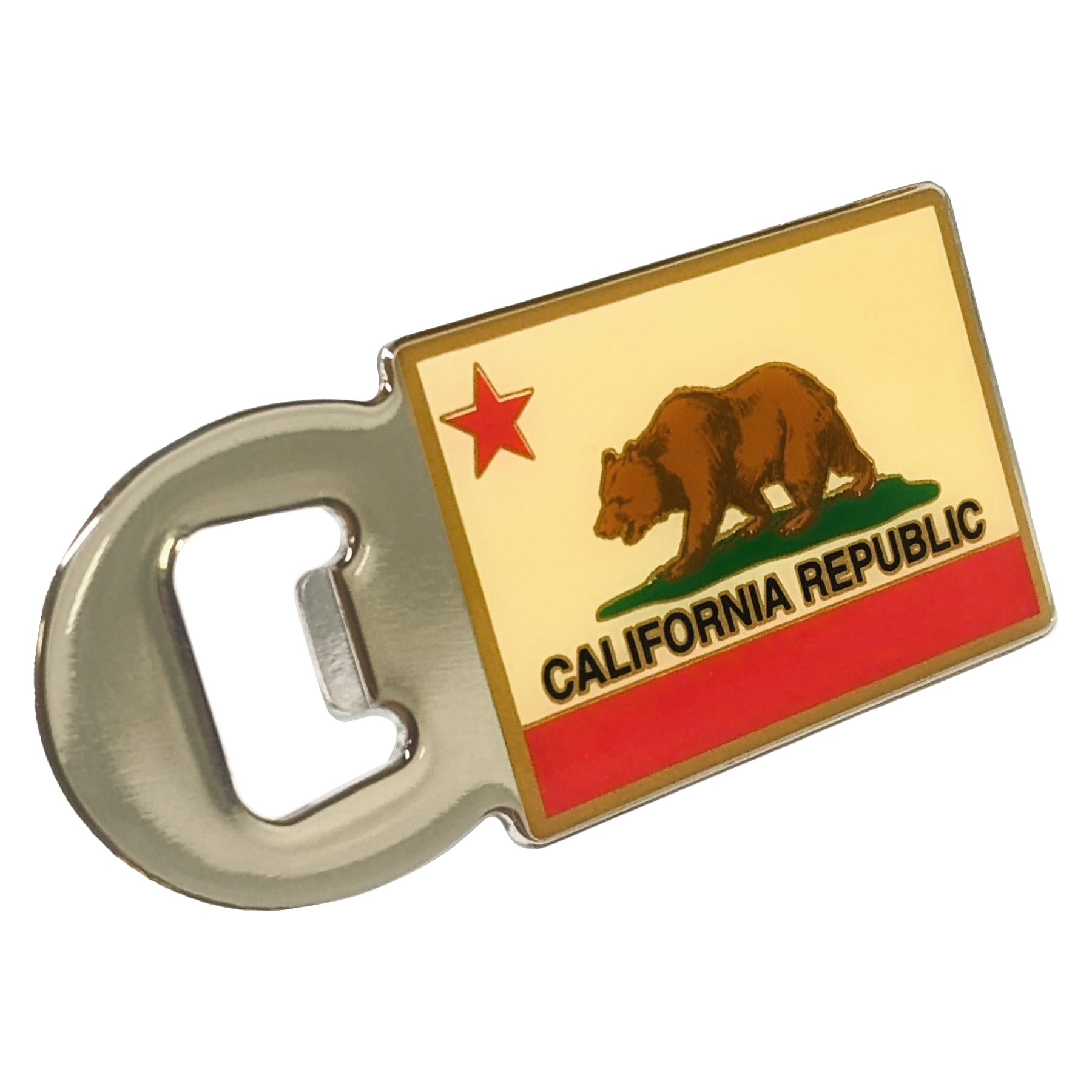 California State Flag Bottle Opener Magnet, photo-1