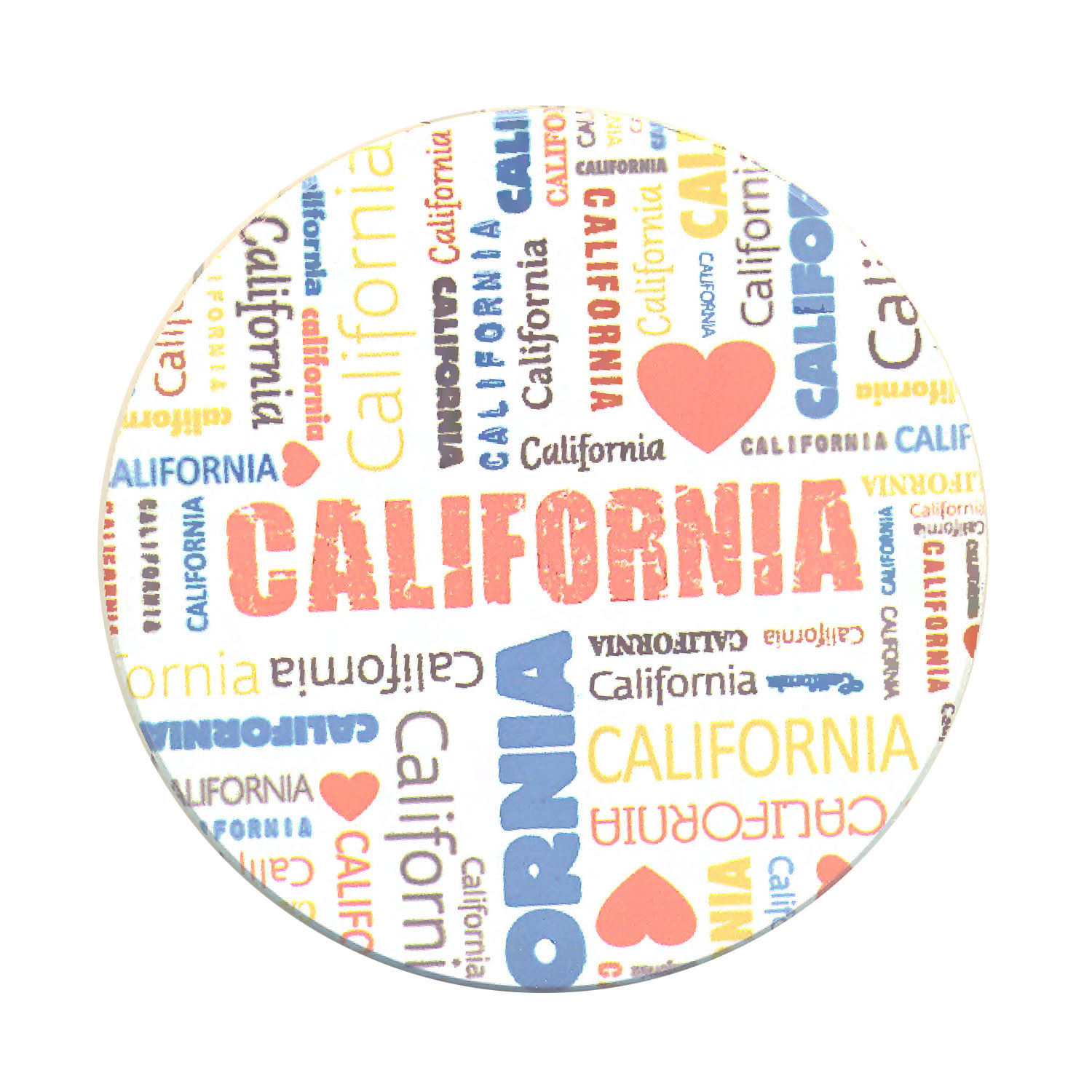 California Typography Coaster