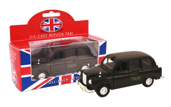 London Nero Taxi auto ornamento in metallo modello Scultura Replica Automobile 